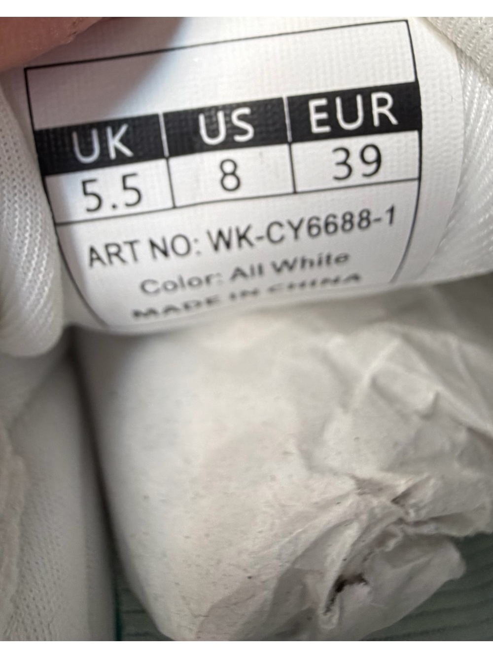 KOFUBOKE White SPD Cycling Shoes Women’s 8 EU 39 New - Picture 5 of 10